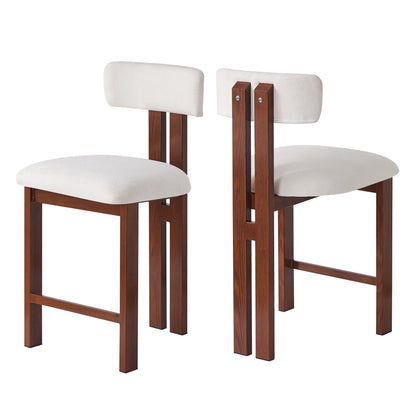 Lodge Modern Upholstered Counter Stools, Set of 2