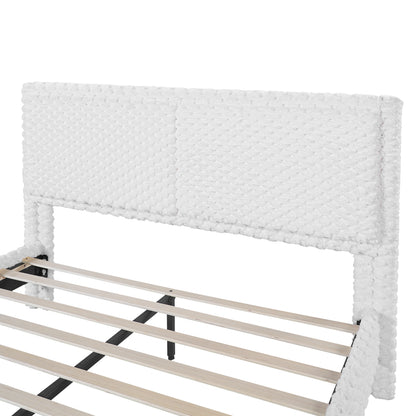 Fessil Simple Modern Plush Soft Bed Comfortable Backrest Bedroom Bed