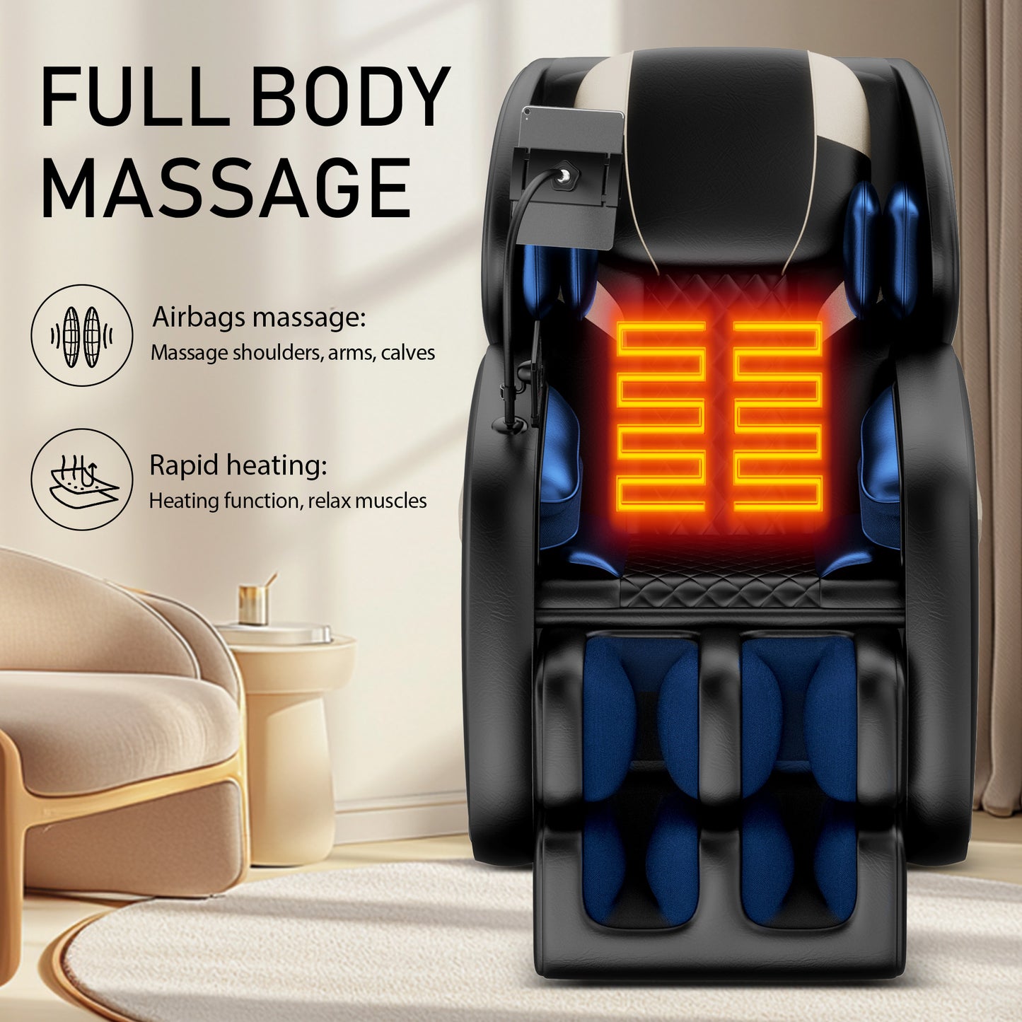 Hajimi Massage Chair Recliner with Zero Gravity with Full Body Air Pressure