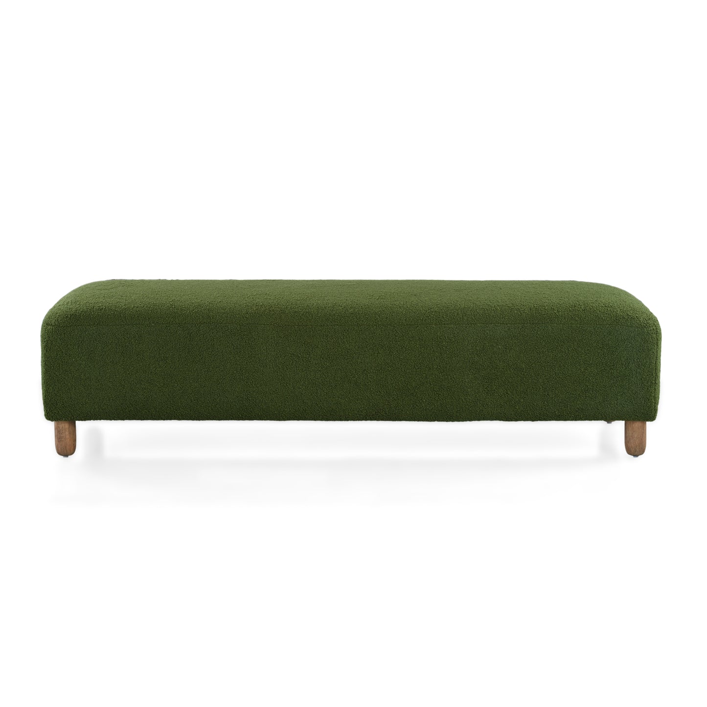 Wospun Contemporary Wood Comfortable Ottoman