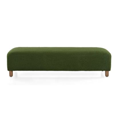 Wospun Contemporary Wood Comfortable Ottoman