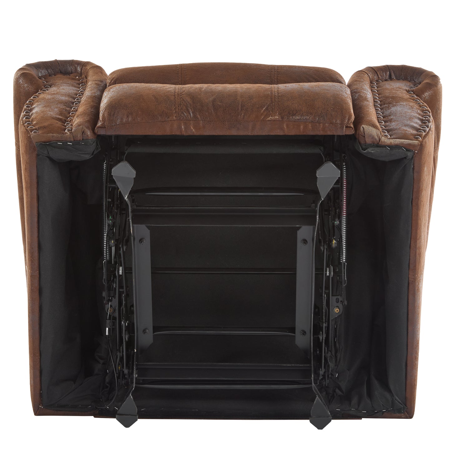 Isellen Suede Manual Glider Standard Recliner