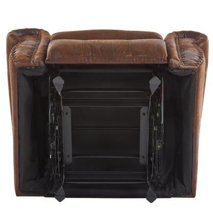 Isellen Suede Manual Glider Standard Recliner