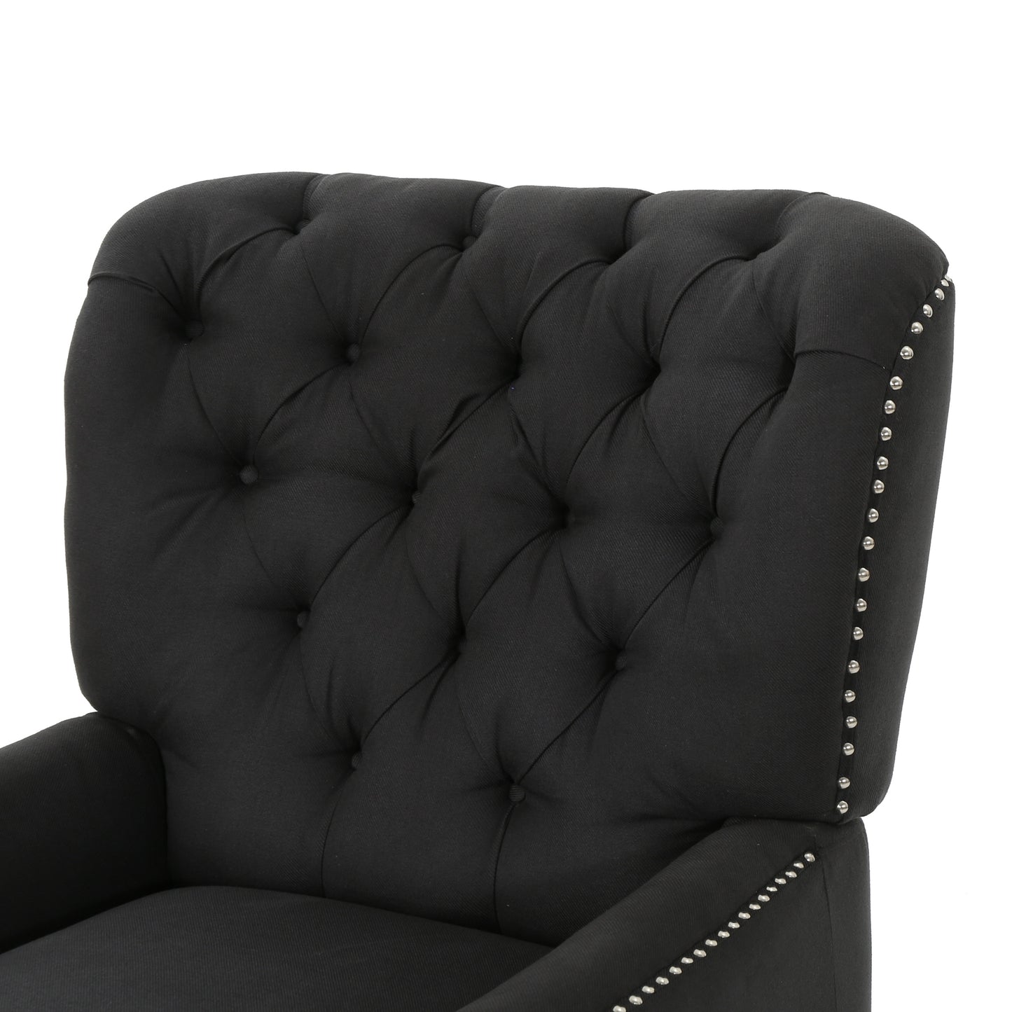 Finnion Modern Fabric Push Back Recliner