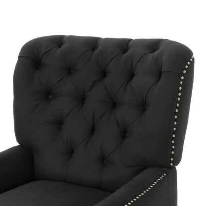 Finnion Modern Fabric Push Back Recliner