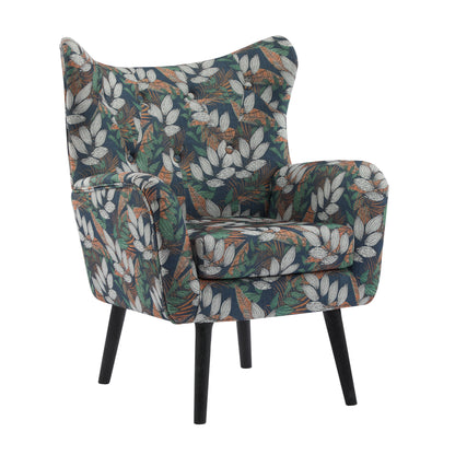Button Tufted Style Wingback Arm Chair