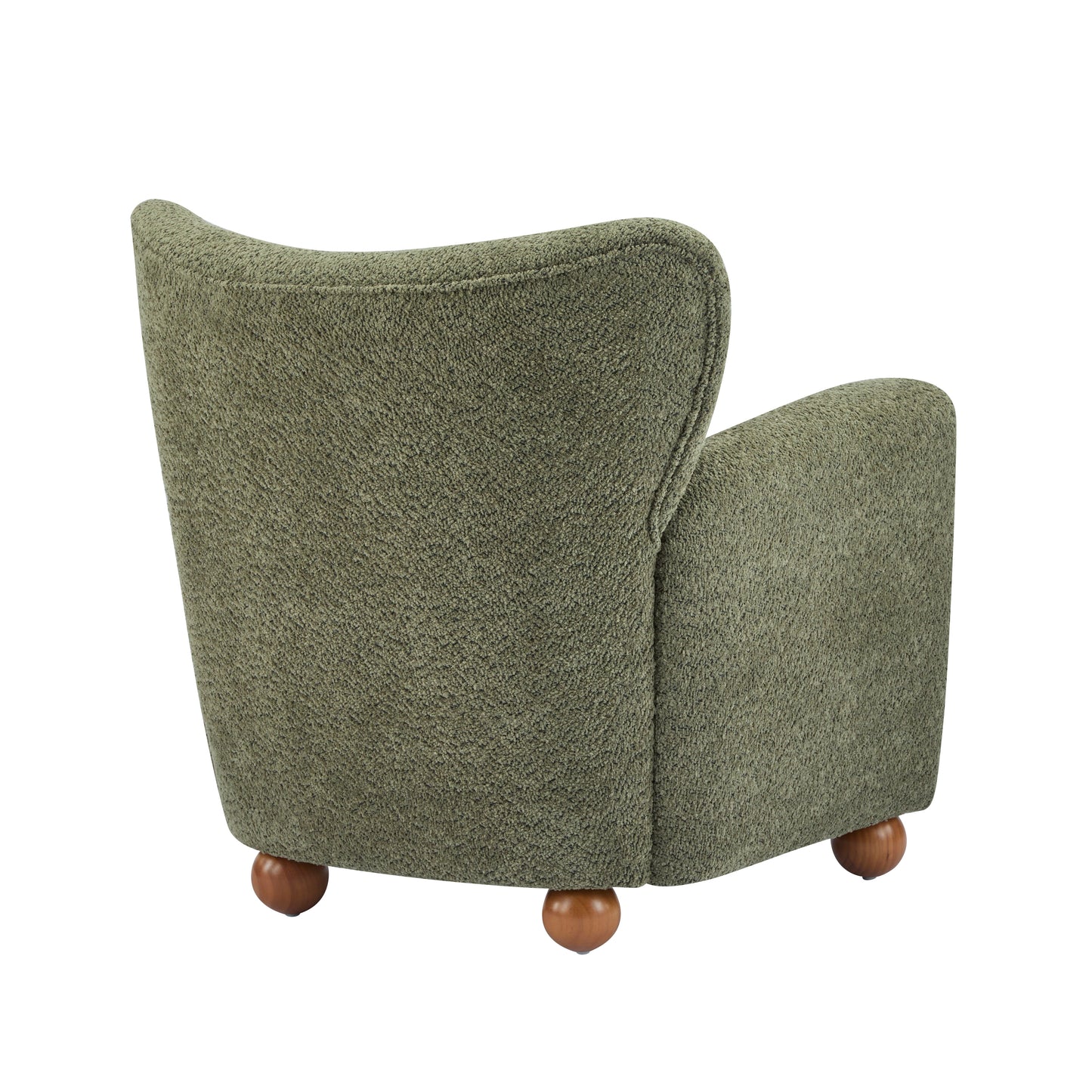 Isorylis Premium Fabric Cozy Wingback Solid Armchair