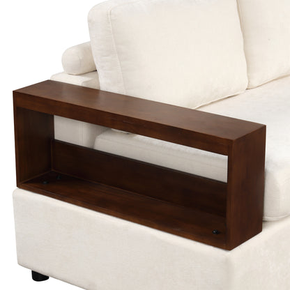 Serava Sectional Sofa Upholstered Sofa Couch with Reversible Armrests for Living Room