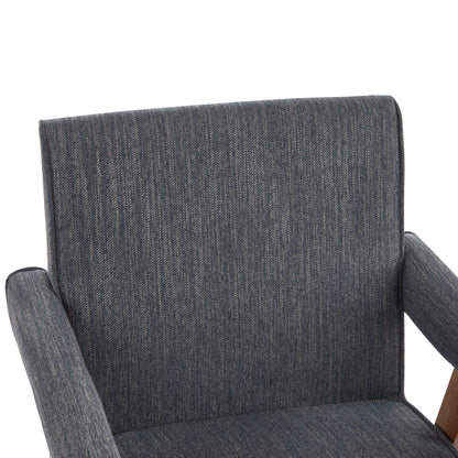 Soliner Indoor Fabric Solid Wood Dining Chair,Set of 2