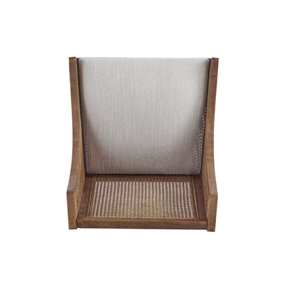 Noxeo Indoor Rattan Wodd Frame Dining Chair,Set of 2