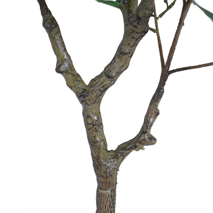 Marcellus 51" Artificial Ficus Tree with Black Plastic Pot