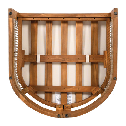 Zumawanel Premium Acacia Wood Outdoor Club Chair with  Water-Resistant Cushions