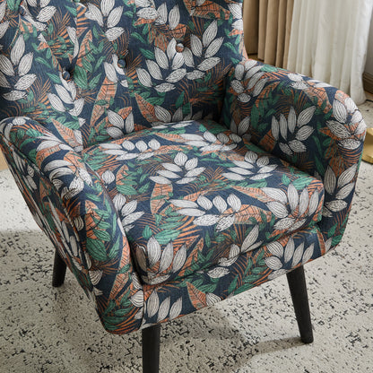 Button Tufted Style Wingback Arm Chair