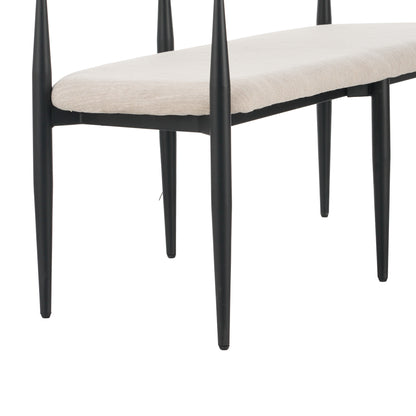 Embare Minimalist  Style Metal Loveseat Settee