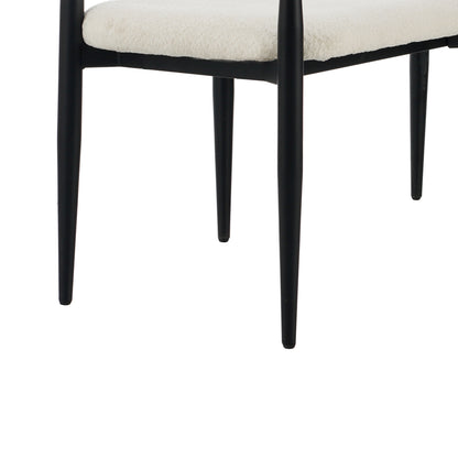 Embara Minimalist  Style Metal Loveseat Settee