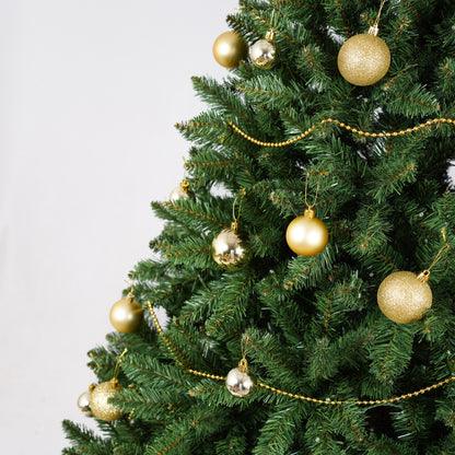 Stellan 7.5FT Christmas Tree with 550 Warm White LED Lights – 1350 PVC & Hard Needle Tips, Hinged Branch Design, Sturdy Metal Stand – Full Realistic Holiday Tree