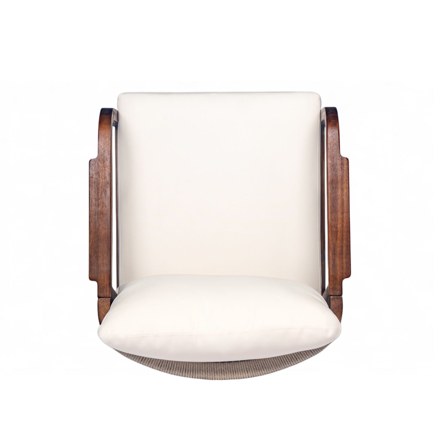 Lumozorette 28" Outdoor Lounge Chair with Backrest,Cushions and Curved Armrests