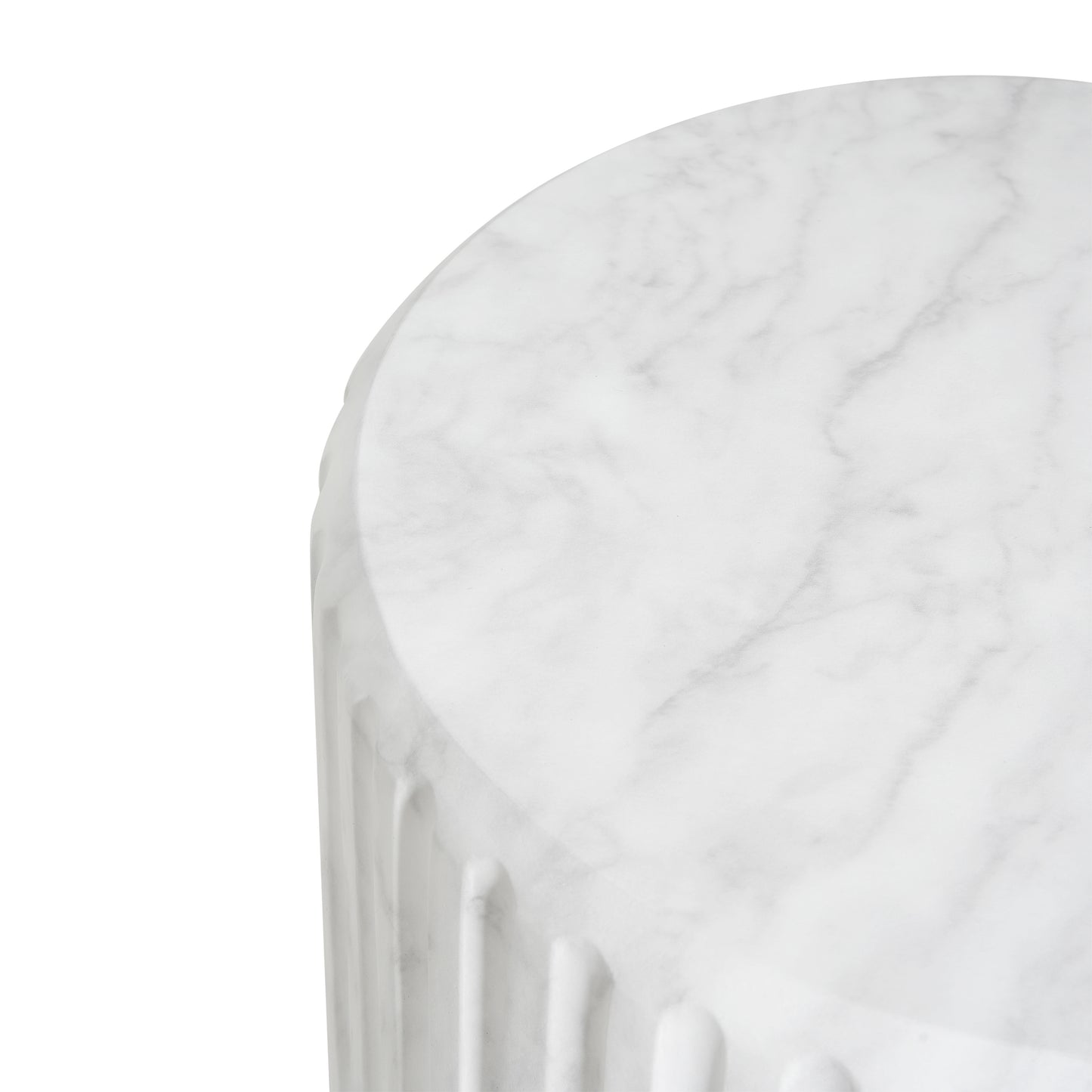 Alisarae Outdoor Cicci Carved Side Table