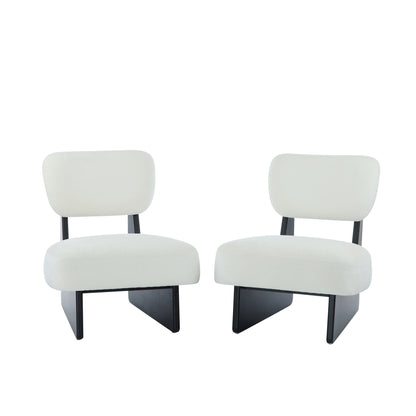 Brilinos Modern Lounge Chair Minimalist Design, Stylish and Comfortable,Set of 2