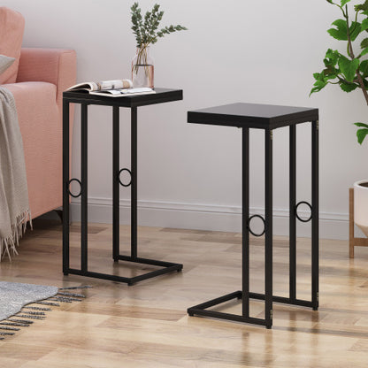 Modern End Tables Minimalist Nightstands,Set of 2