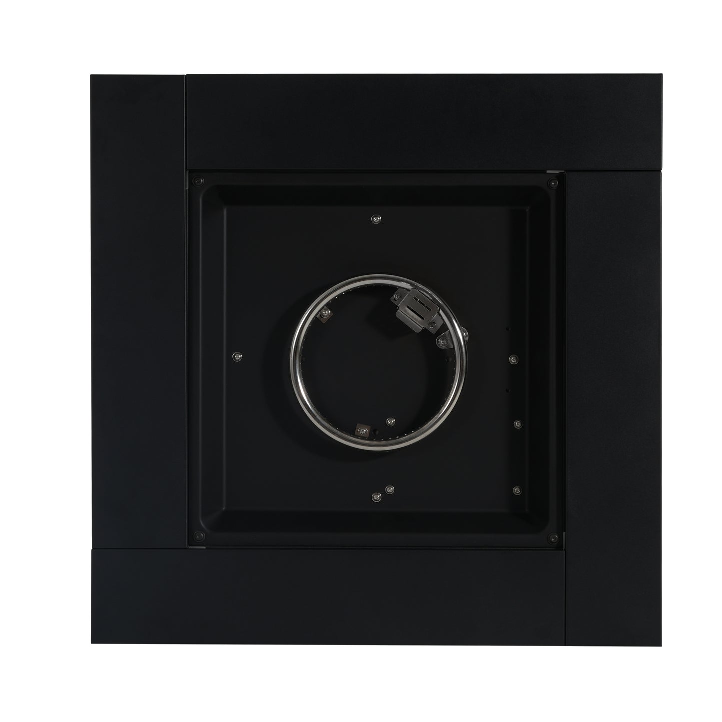 Lysoriel 30inch Square Galvanized Steel Fire Pit Table,Black,40000BTU