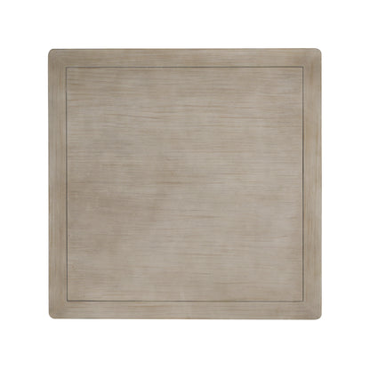 Irystor Outdoor Patio Square Coffee Table With Storage,Light Ash