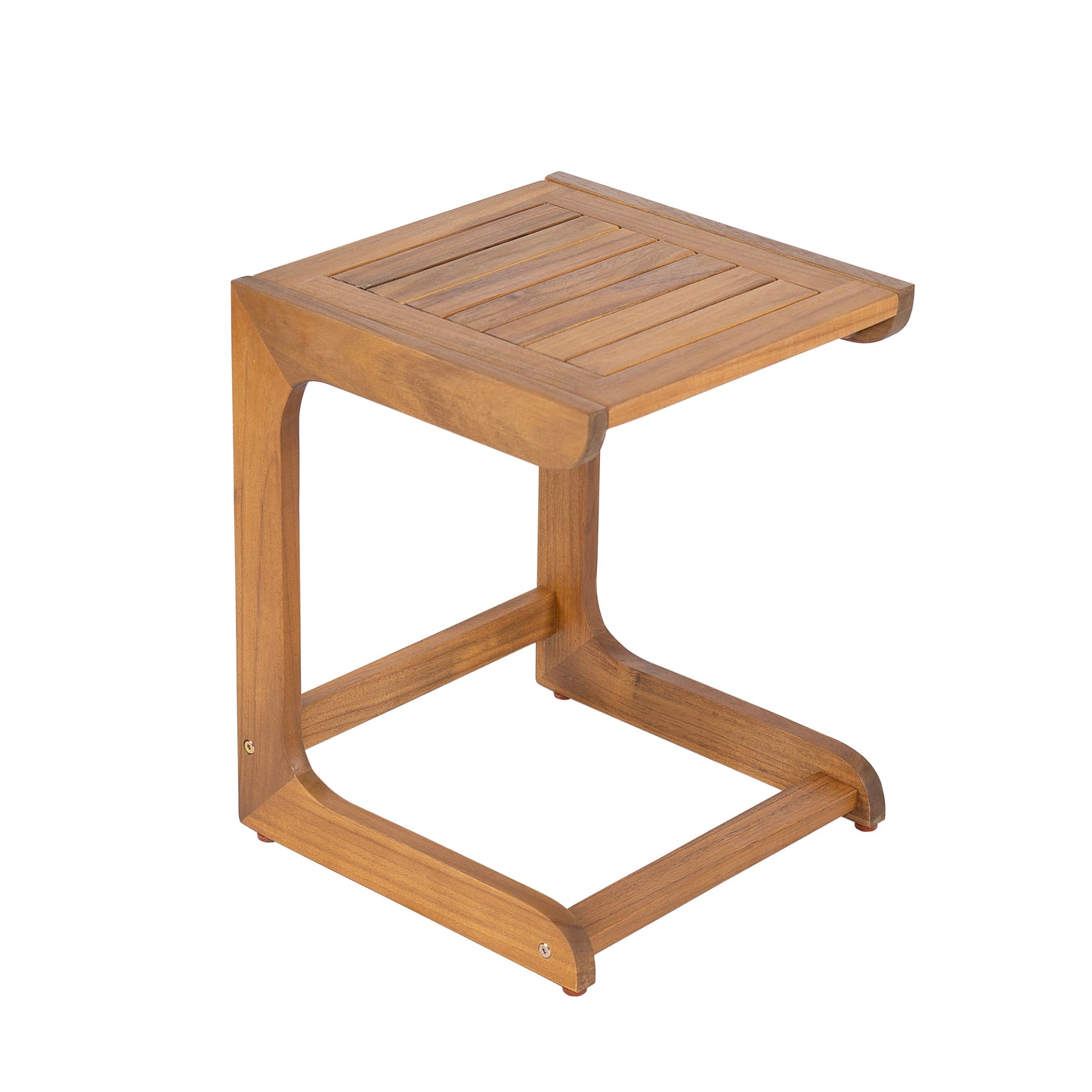 Ashwell C-shaped Acacia Wood Side Table