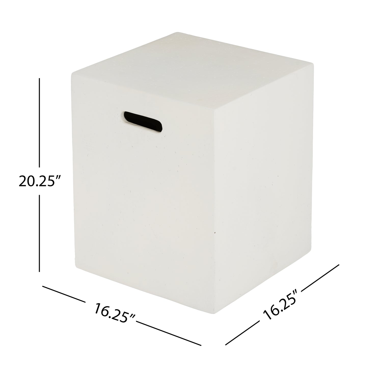 Cairnar 16x20 inch MGO Tank Holder/Side Table, White