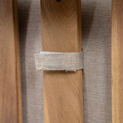 Mallorcar Acacia Wood Chaise Lounge With Cushion