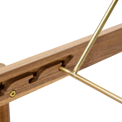 Mallorcar Acacia Wood Chaise Lounge With Cushion