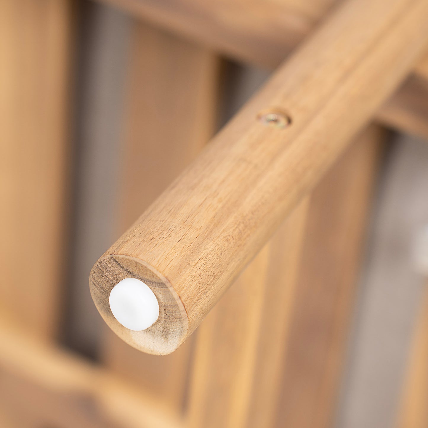 Mallorcar Acacia Wood Chaise Lounge With Cushion