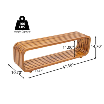 Ottilie Solid Acacia Wood Coffee Table – Timeless Elegance with Natural Warm Grain, Handcrafted for Serene Modern Living Spaces