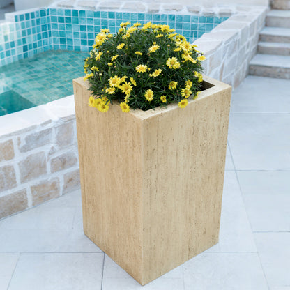 Mistry MGO Handmade Rectangle Planter Box,Travertine