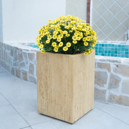 Mistry MGO Handmade Rectangle Planter Box,Travertine