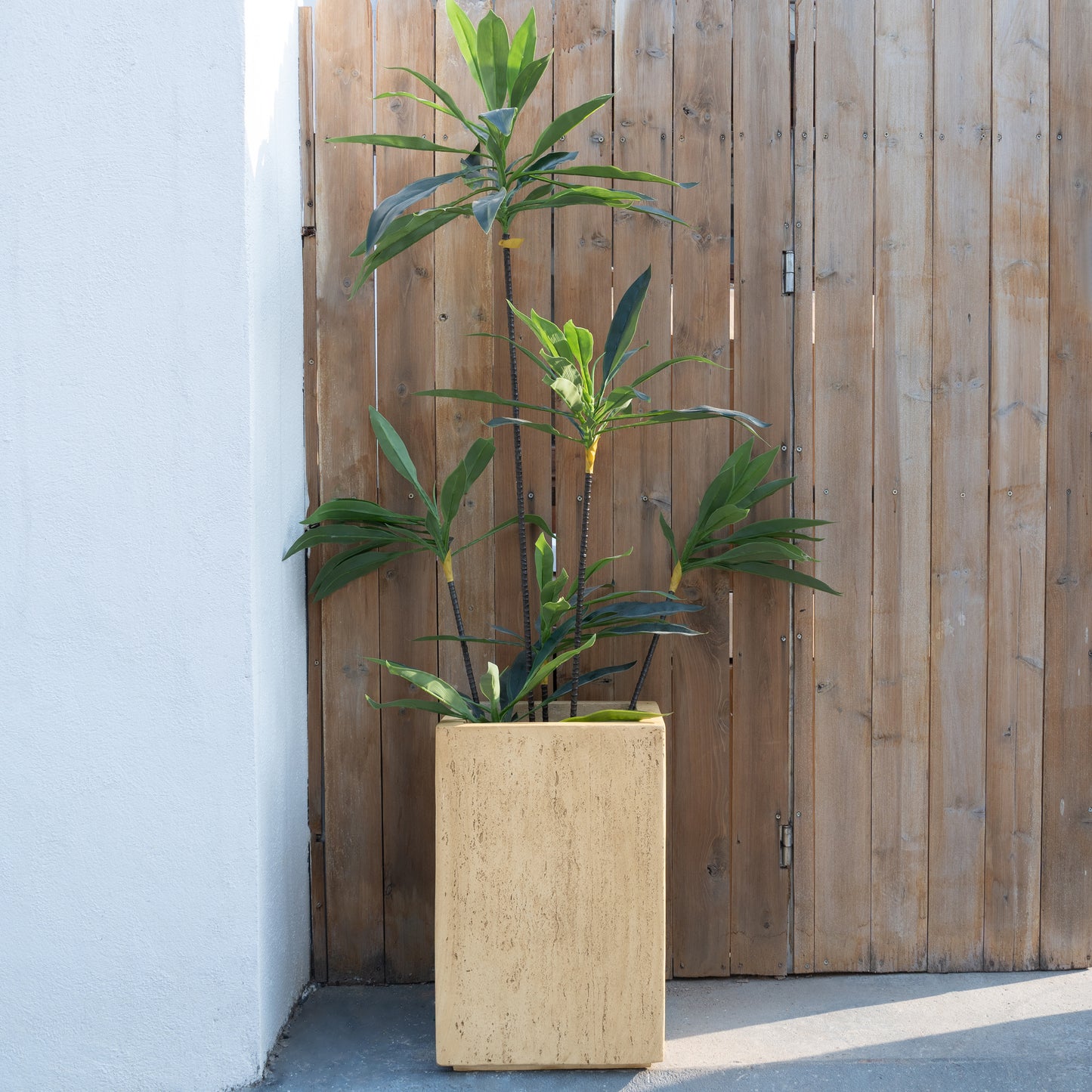 Mistry MGO Handmade Rectangle Planter Box,Travertine