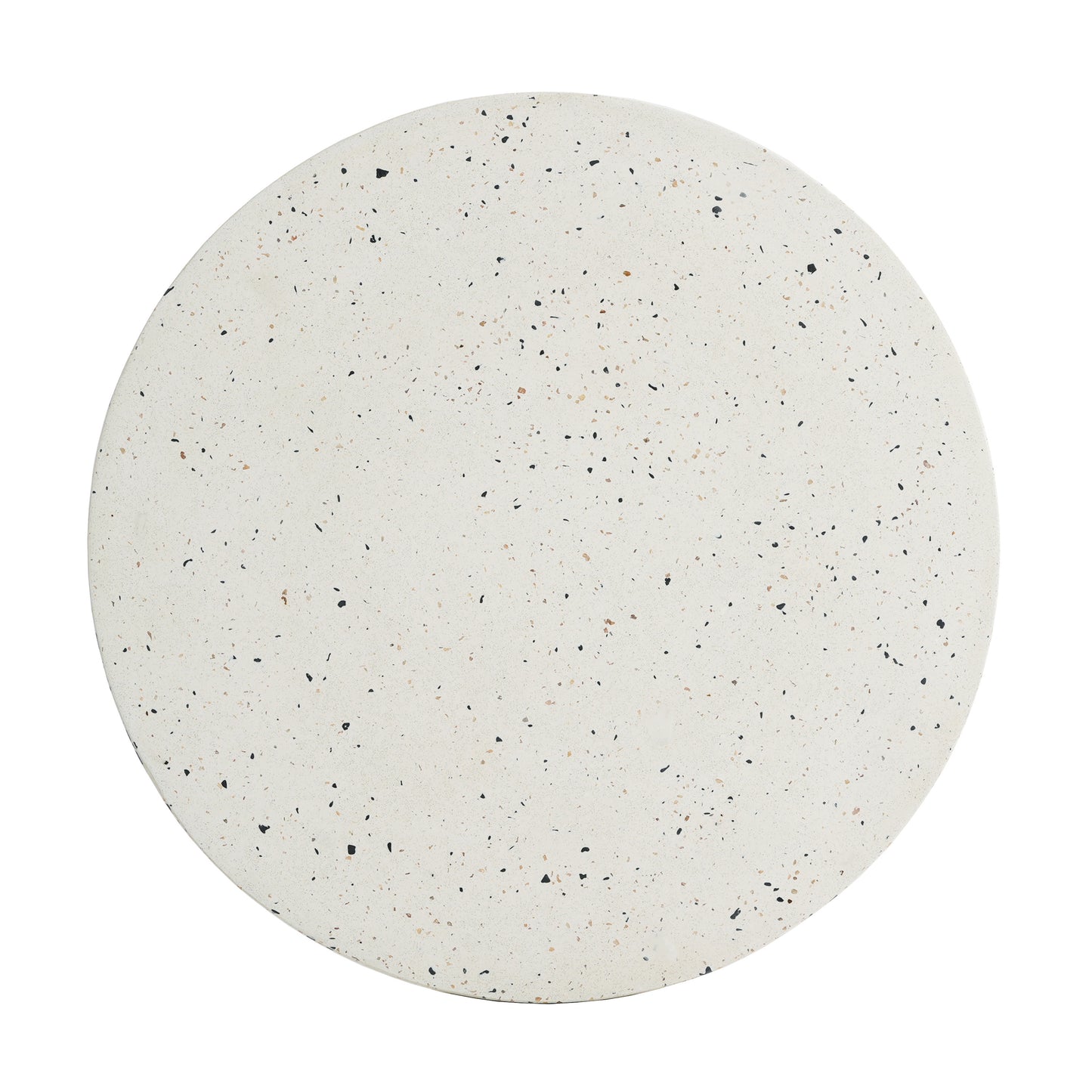 Luminary Outdoor 24" H MGO Terrazzo Side Table, White