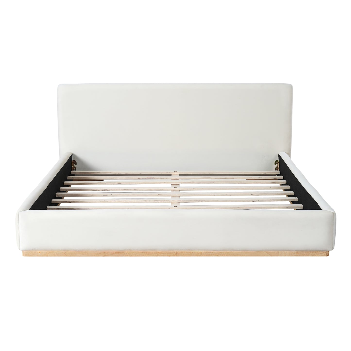 Swithin Elegant Upholstered Bed With Solid Wood Frame