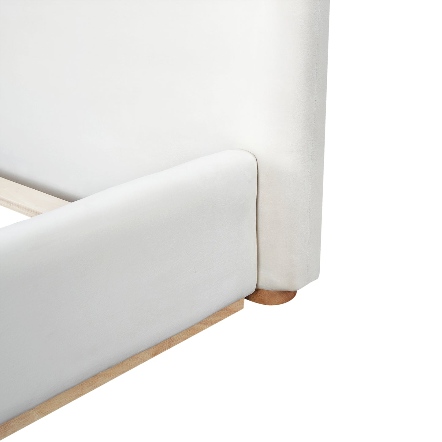 Swithin Elegant Upholstered Bed With Solid Wood Frame