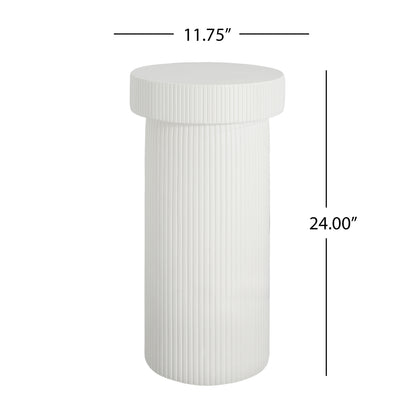 Othello MGO Pedestal Column Plant Stand, 24 Inch H