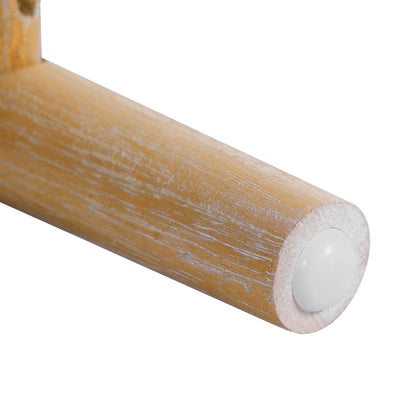 Alistair Solid Wood Stools,25.8" Tall Boho Backless Stool Chairs with Acacia Wood Legs, Max Load 220 Lbs