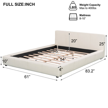 Liras Stylish Beige Upholstered Bed - The Ideal Choice for Your Bedroom