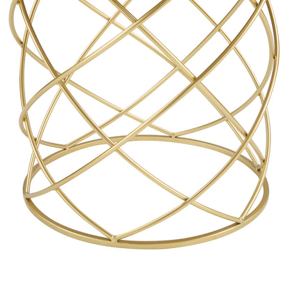 Marlerio Golden Side table MDF TOP+ METAL FRAME