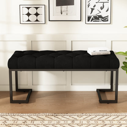 Gladys Modern Fabric Bench