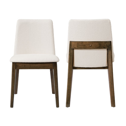 Caius Upholstered Armless Dining Chairs,Set of 2