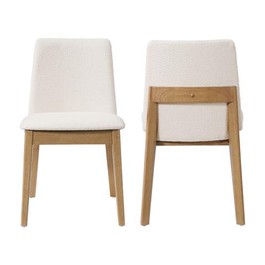 Caius Upholstered Armless Dining Chairs,Set of 2