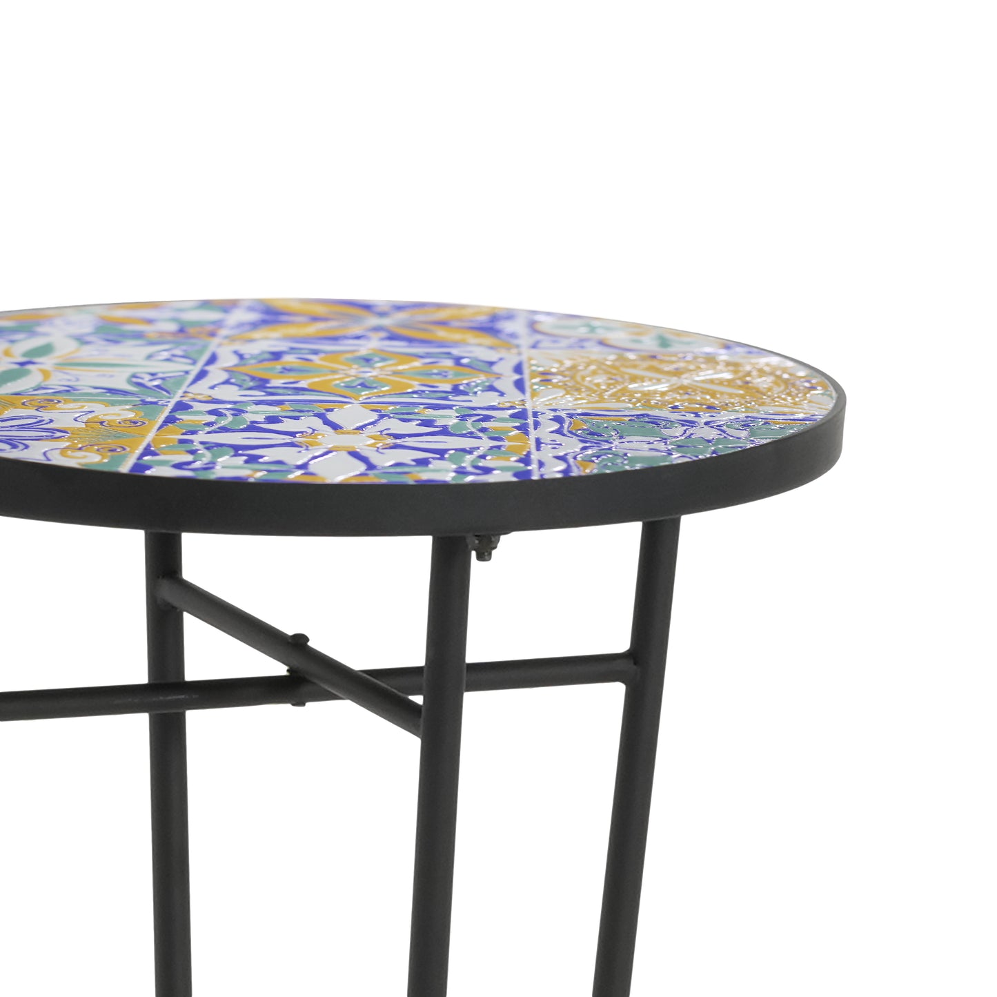 Cassian Outdoor Patio Round Side Table