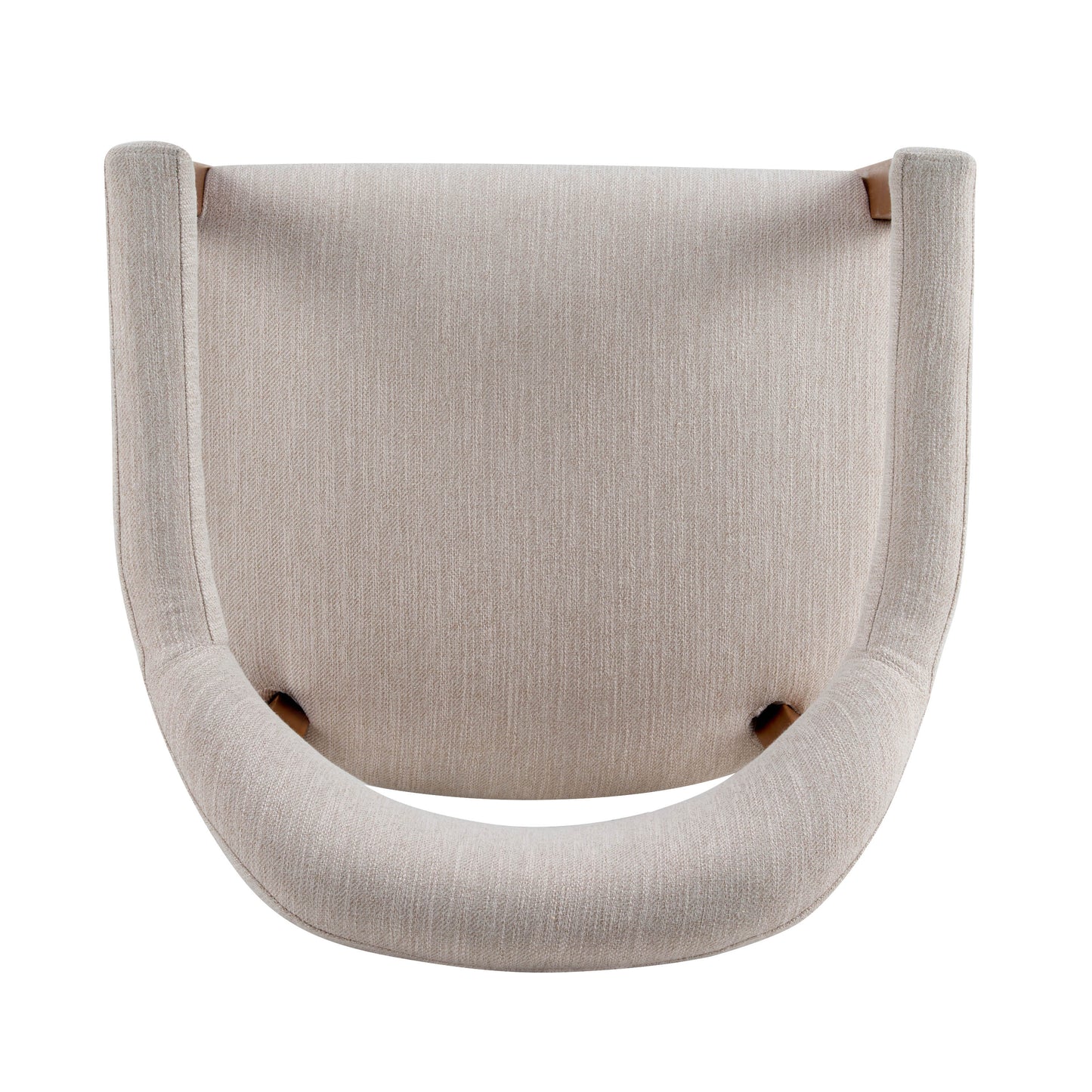 Lioria Wood Frame Upholstered Dining Armchairs with Curved Back (Set of 2)