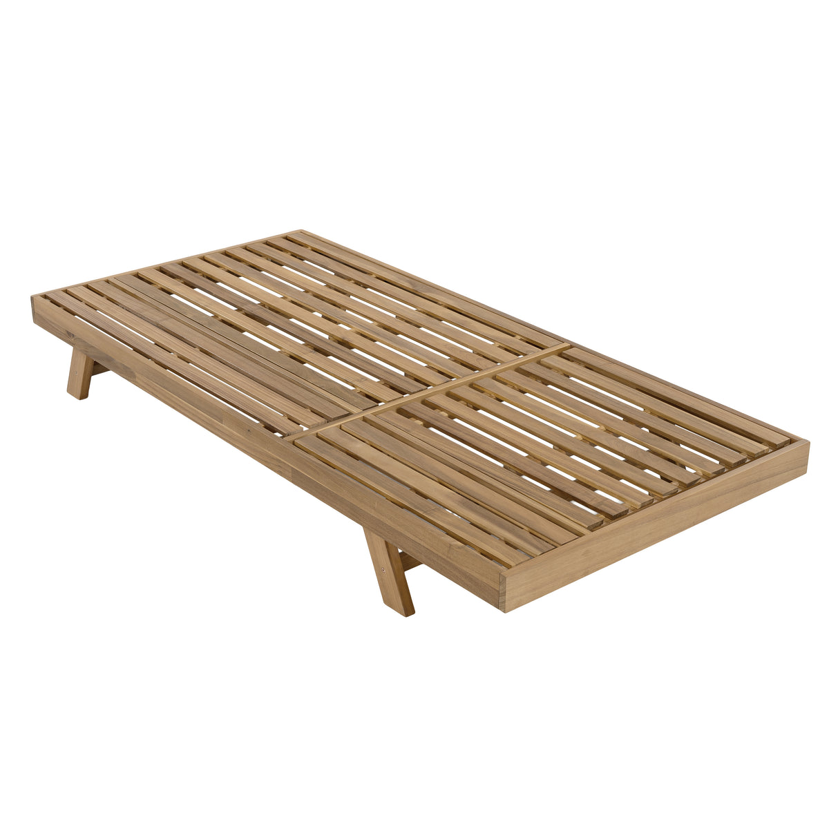 Repose 2/3 Foldable Acacia Wood Lounge Chair With Adjustable Backrest & Flat Storage Surface, light brown Finish Uncushioned, For Backyard Pool Garden Patio