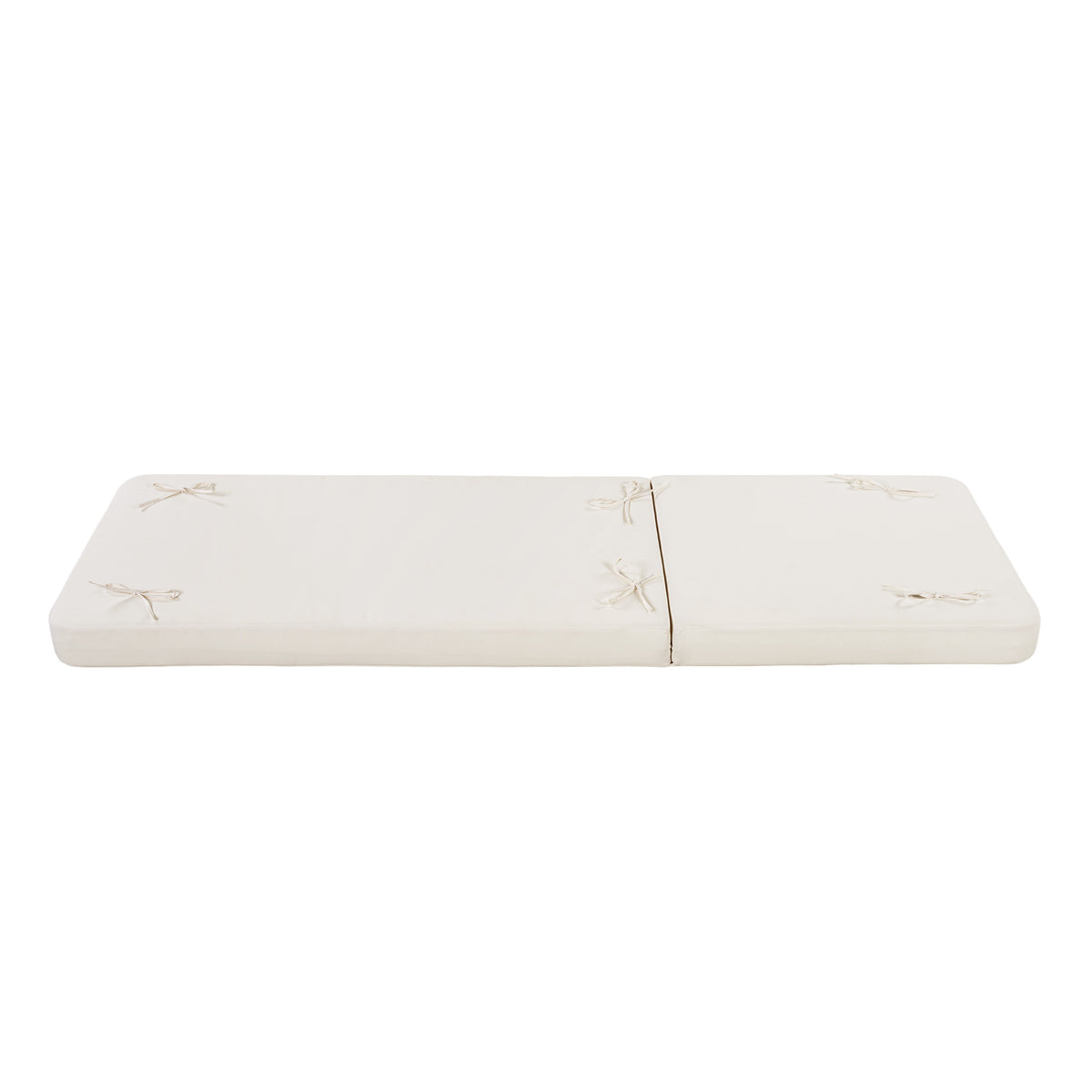 Luminara Cream Replacement Chaise Lounge Cushion, Water-Resistant Fabric, 4-Inch Thick Foam, Rounded Arc Corner Design,Outdoor Patio Recliner Pad (Cushion Only)
