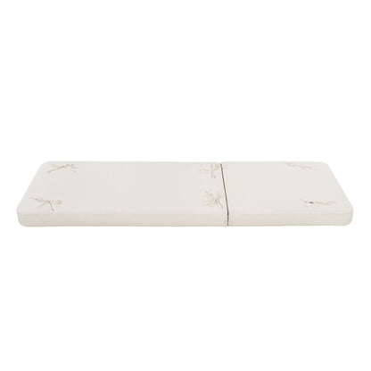 Luminara Cream Replacement Chaise Lounge Cushion, Water-Resistant Fabric, 4-Inch Thick Foam, Rounded Arc Corner Design,Outdoor Patio Recliner Pad (Cushion Only)